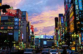 Shinjuku sunset